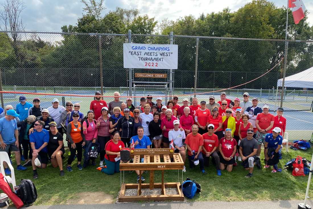 Players at the first East Meets West tournament, 2022
