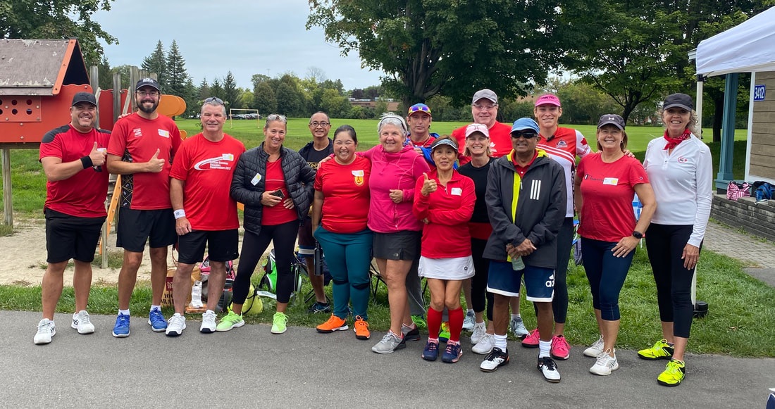 Players at the first East Meets West tournament, 2022